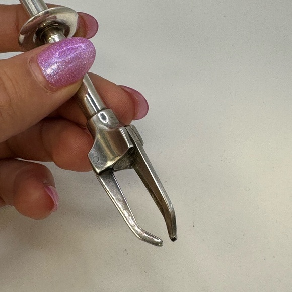 Vintage Olive Tongs Swedish American Line Ship Three Crown Enamel Silver… - Picture 10 of 16